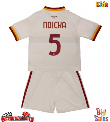 AS Roma Evan Ndicka #5 Replica Away Stadium Kit for Kids 2026-27 Short Sleeve (+ pants)